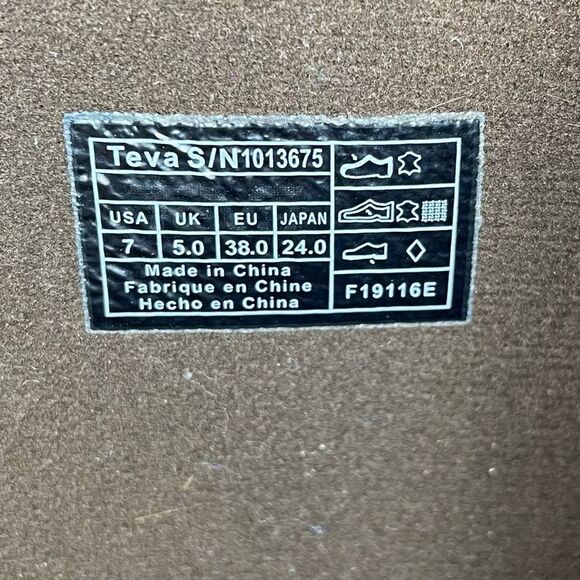 Teva Foxy Brown Waterproof Boots size 7 - Picture 9 of 12